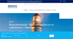 Desktop Screenshot of medicoindustrien.dk